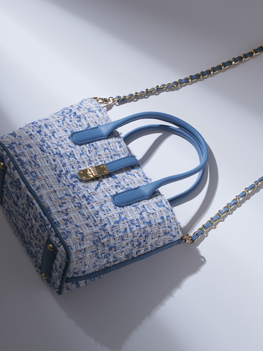 メタルポイントツイードトートバッグ(トートバッグ)｜BAGS（バッグ