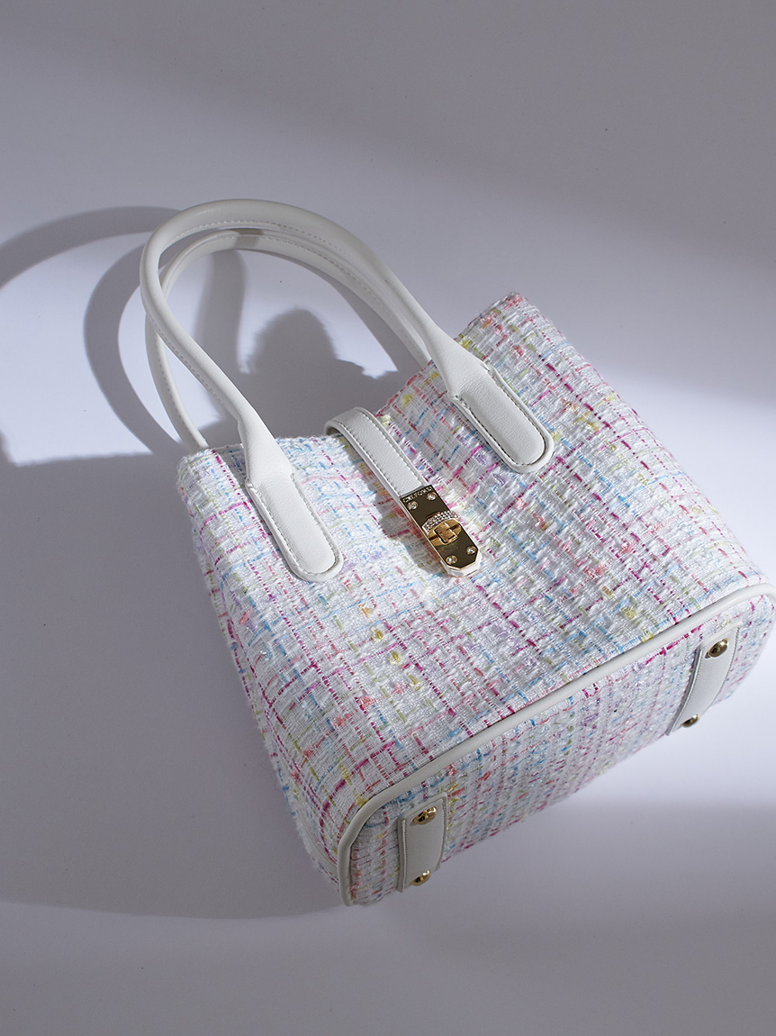 メタルポイントツイードトートバッグ(トートバッグ)｜BAGS（バッグ