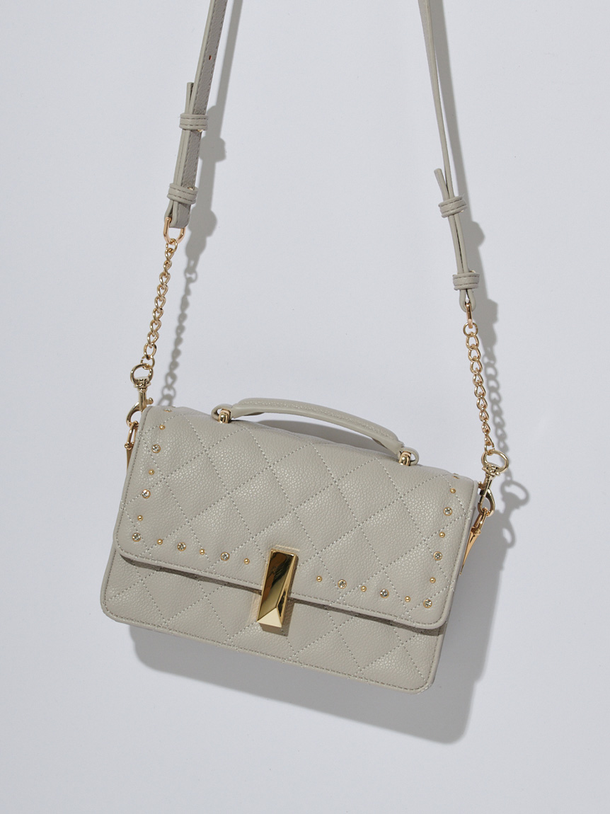 リュタン】ビジュースタッズミニショルダー(ハンドバッグ)｜BAGS