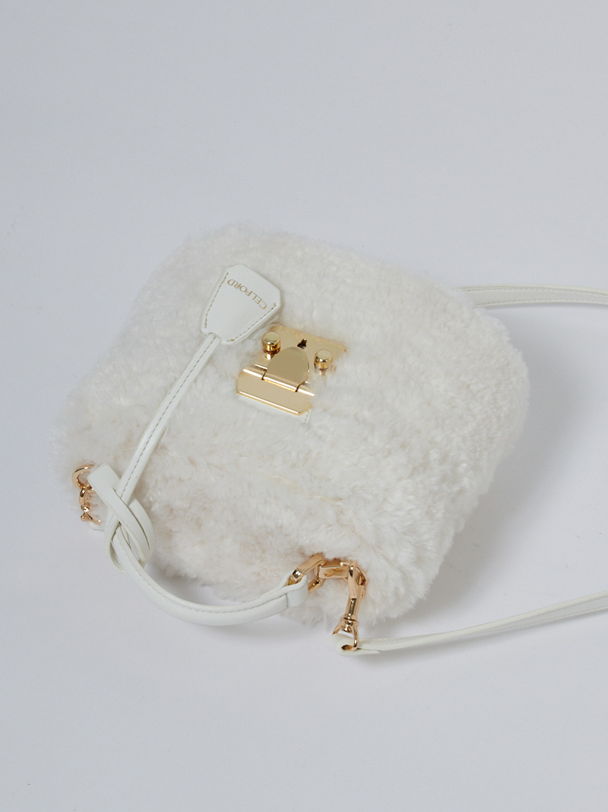 フェイクファーミニバニティバッグ(ハンドバッグ)｜BAGS（バッグ