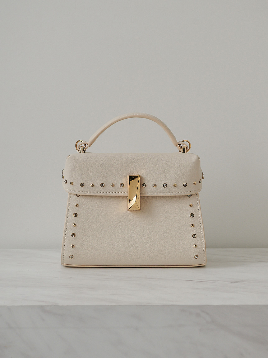 リュタン】ビジュースタッズポシェット(ハンドバッグ)｜BAGS（バッグ