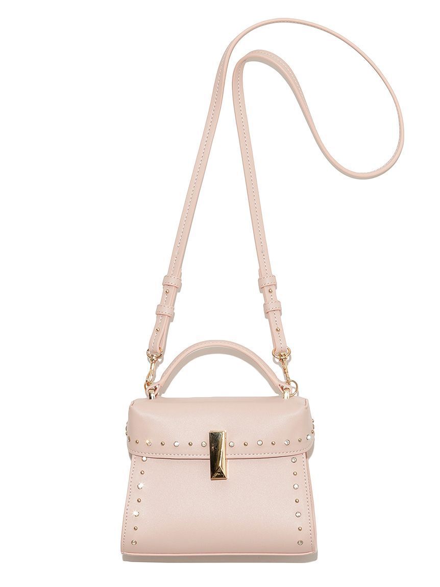 CELFORD 【リュタン】ビジュースタッズポシェット ライトピンク リュタン】ビジュースタッズポシェット(ハンドバッグ)｜BAGS（バッグ