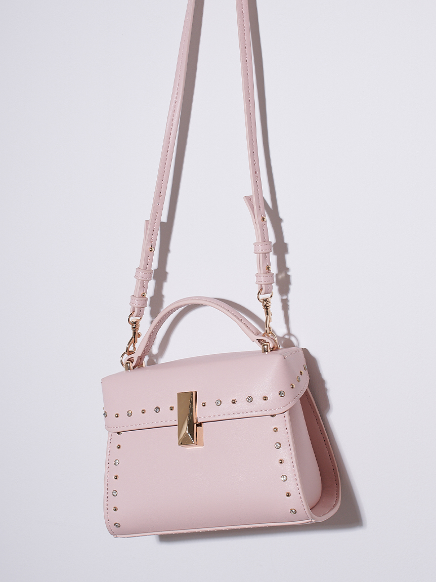 リュタン】ビジュースタッズポシェット(ハンドバッグ)｜BAGS（バッグ