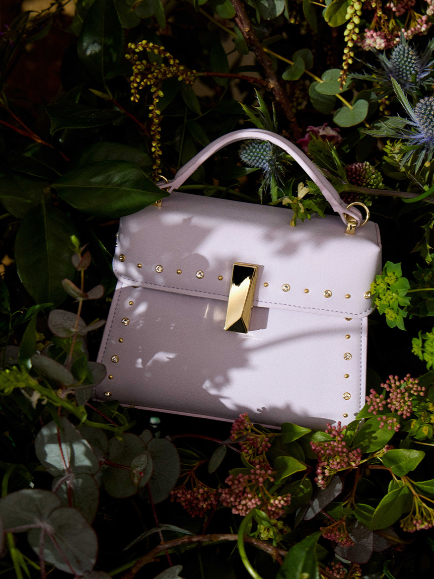 リュタン】ビジュースタッズポシェット(ハンドバッグ)｜BAGS（バッグ