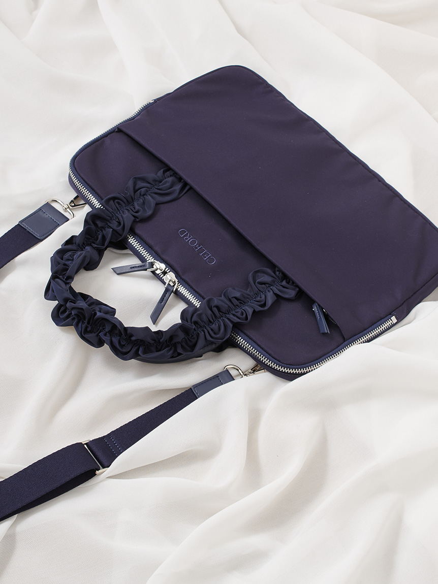 13インチ対応フリルラメ刺繍PCバッグ(ハンドバッグ)｜BAGS（バッグ