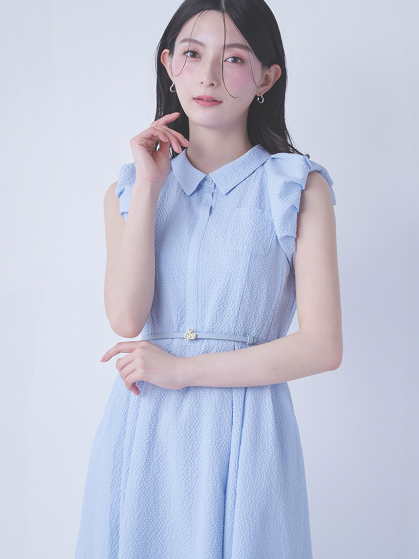 カリグラフィーロゴバックルナローベルト(ベルト)｜FASHION