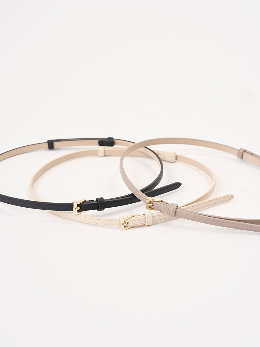 ロゴ刻印入りスリムスライドベルト(ベルト)｜FASHION GOODS