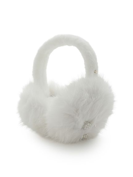 ビジュー付きフェイクファーイヤマフ(FASHION GOODS