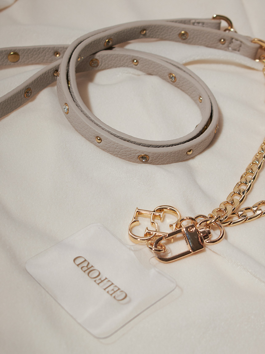 リュタン】ビジュースタッズスマホショルダーストラップ(FASHION GOODS