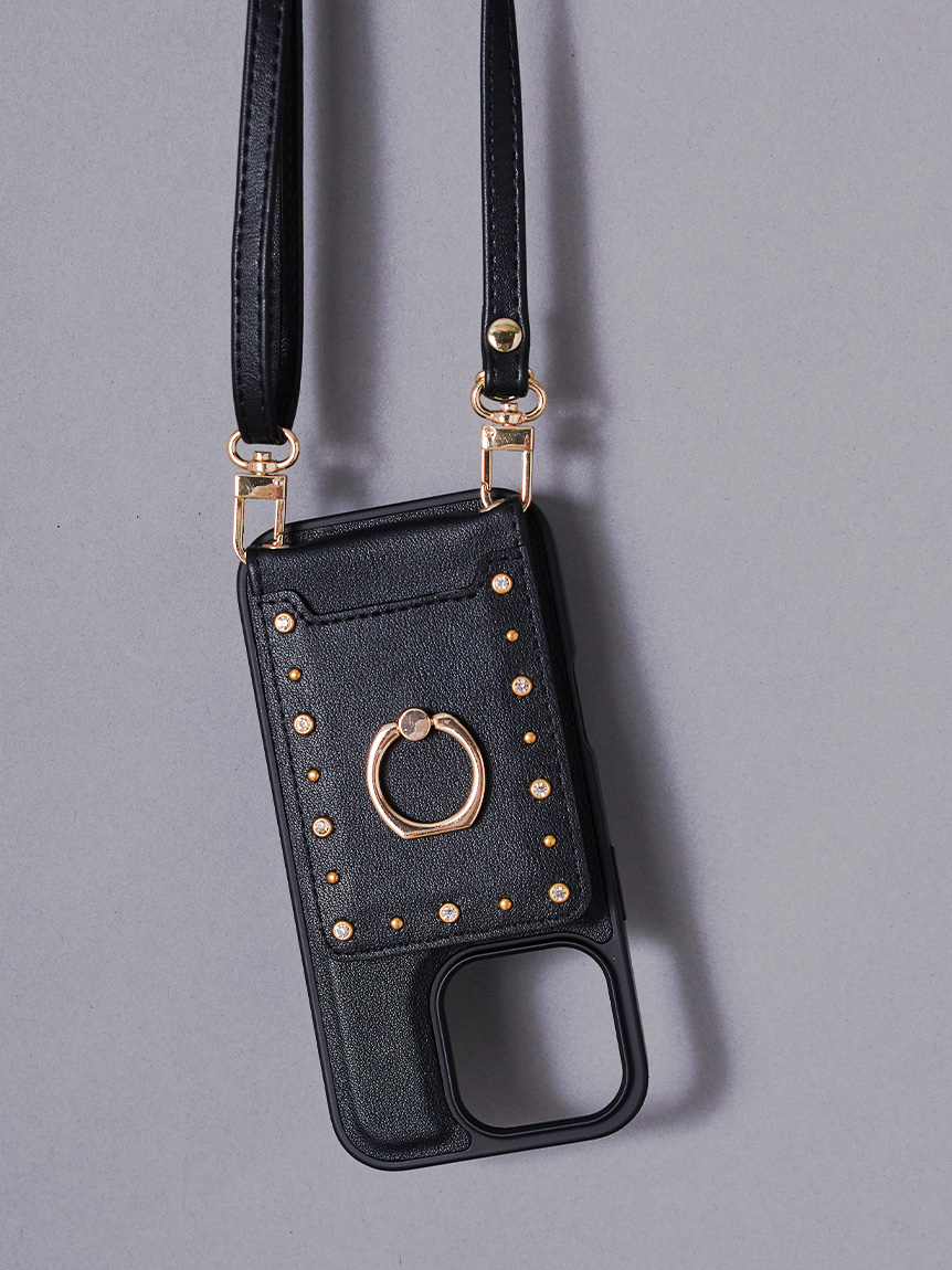 リュタン】ビジュースタッズスマホケース(FASHION GOODS（ファッション