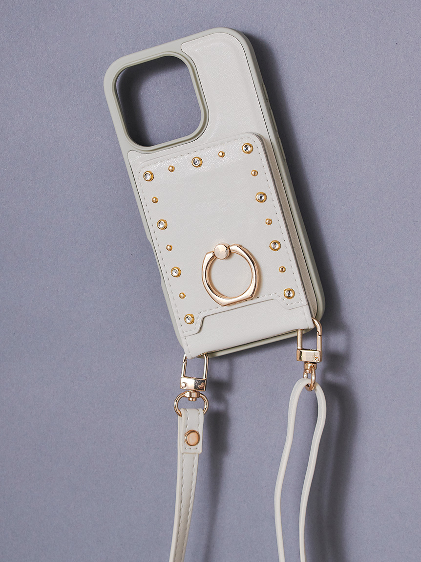 リュタン】ビジュースタッズスマホケース(FASHION GOODS（ファッション