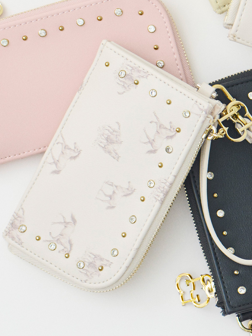 リュタン】ビジュースタッズフラグメントケース(財布)｜BAGS（バッグ