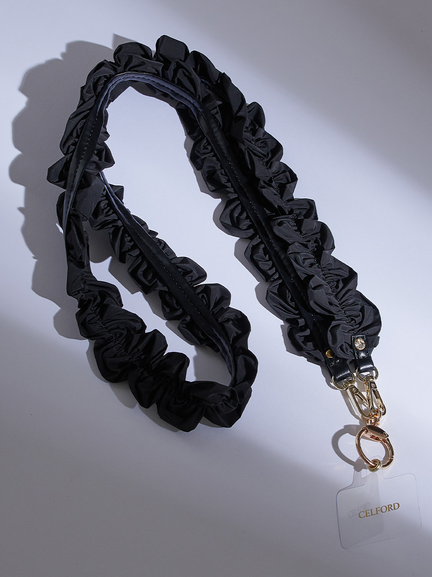 フリルスマホショルダーストラップ(FASHION GOODS（ファッショングッズ