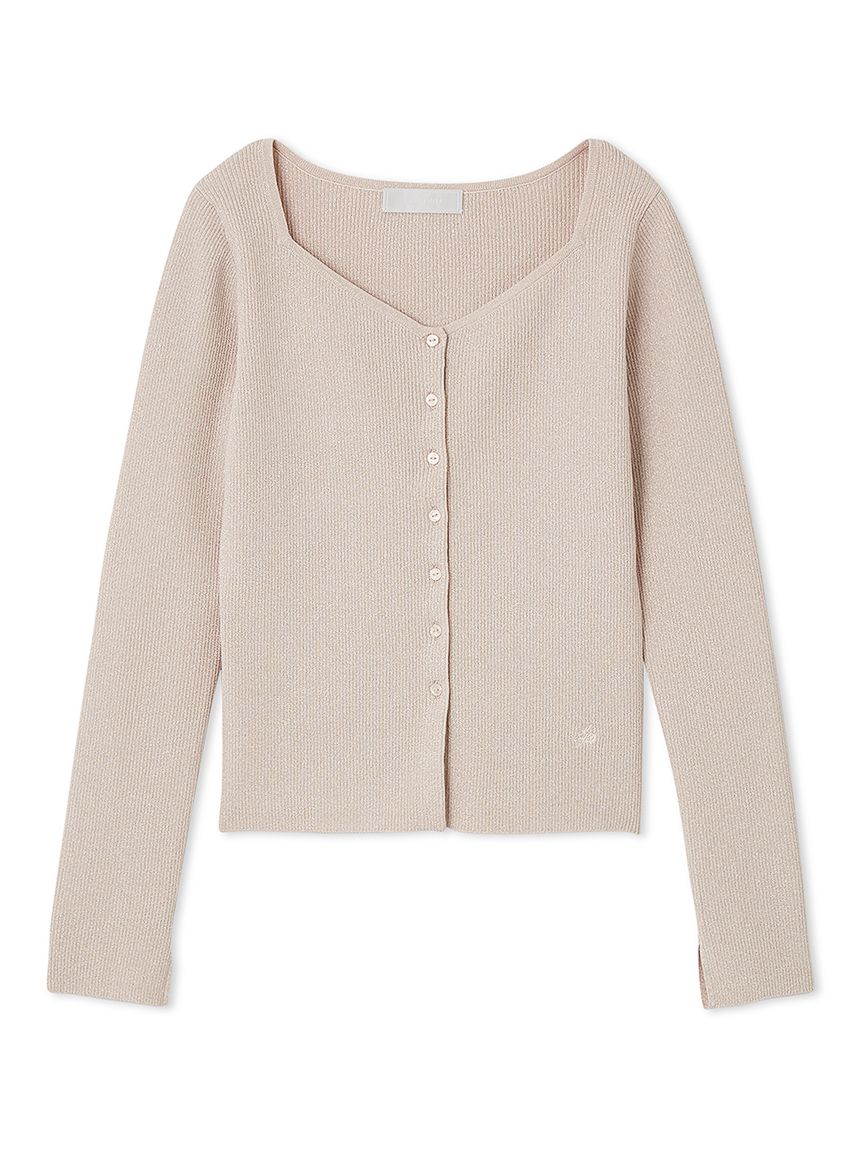 ダイヤネックリブニットカーディガン(カーディガン)|TOPS ダイヤネックリブニットカーディガン(カーディガン)|TOPS