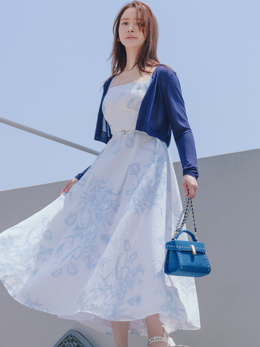 ロングスリーブシアーカーディガン(カーディガン)｜TOPS