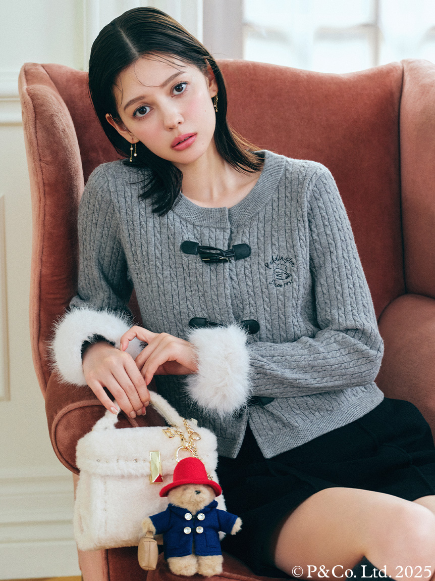 smurfu☆ パディントン(TM)×CELFORD】ケーブルカーディガン(カーディガン)｜TOPS