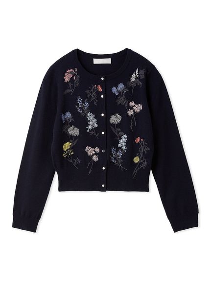 フラワー刺繍カーディガン(カーディガン)｜TOPS（トップス）｜CELFORD