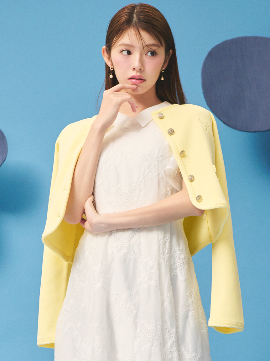 UVカット　トリム刺繍カーディガン　セルフォード UVカット】トリム刺繍カーディガン(カーディガン)｜TOPS（トップス