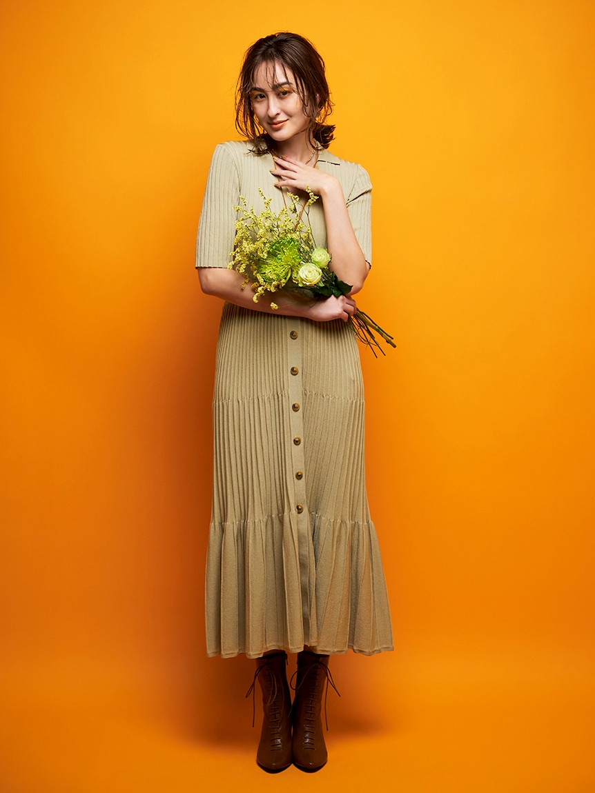 New Year Special Knit Dress バイカラーａラインニットワンピース ニットワンピース Dress ドレス Celford セルフォード の通販サイト 公式