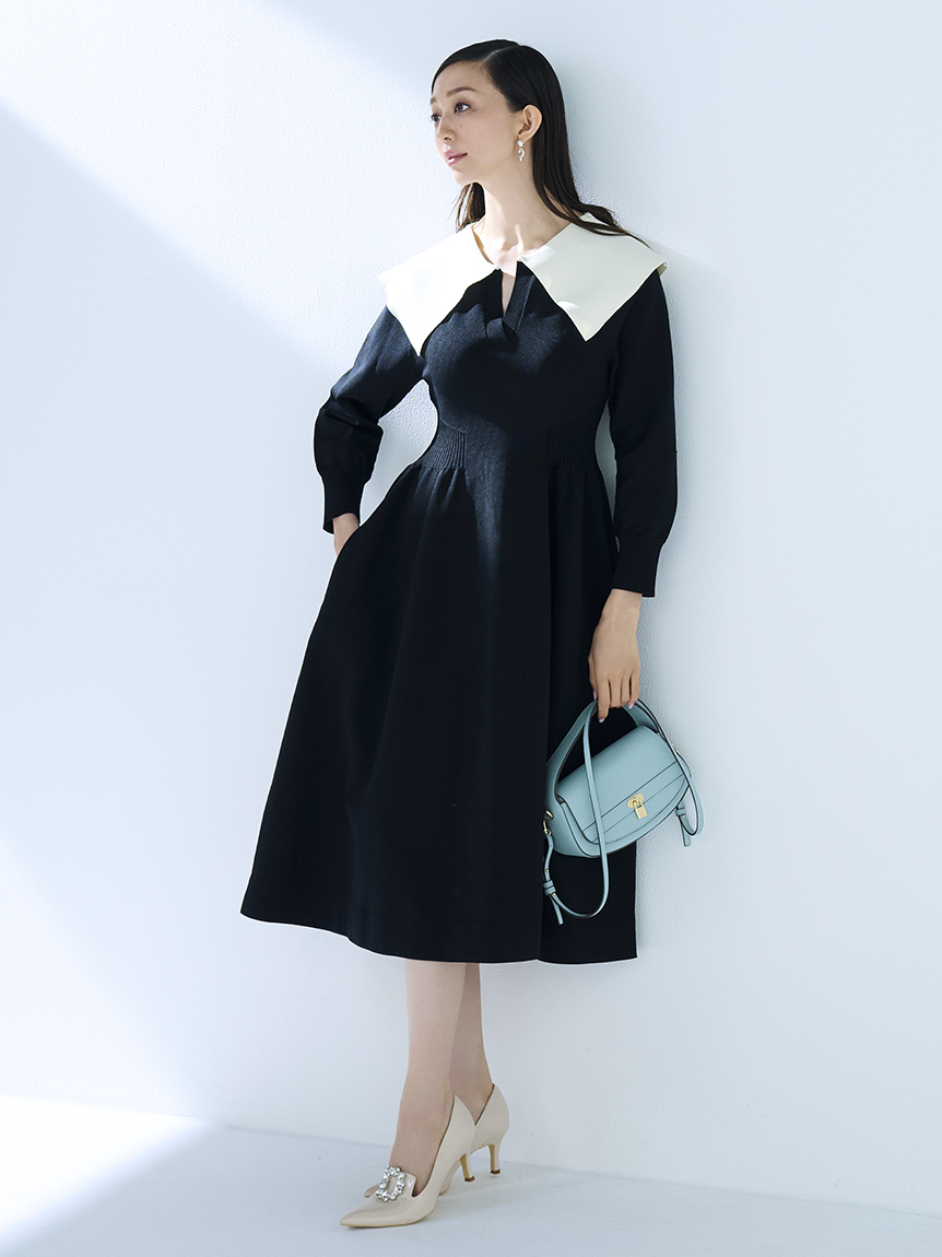 衿付きホールガーメントワンピース ニットワンピース Dress ドレス Celford セルフォード の通販サイト 公式