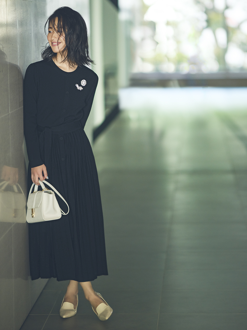 クリスタルプリーツニットワンピース ドレス Dress ドレス Celford セルフォード の通販サイト 公式