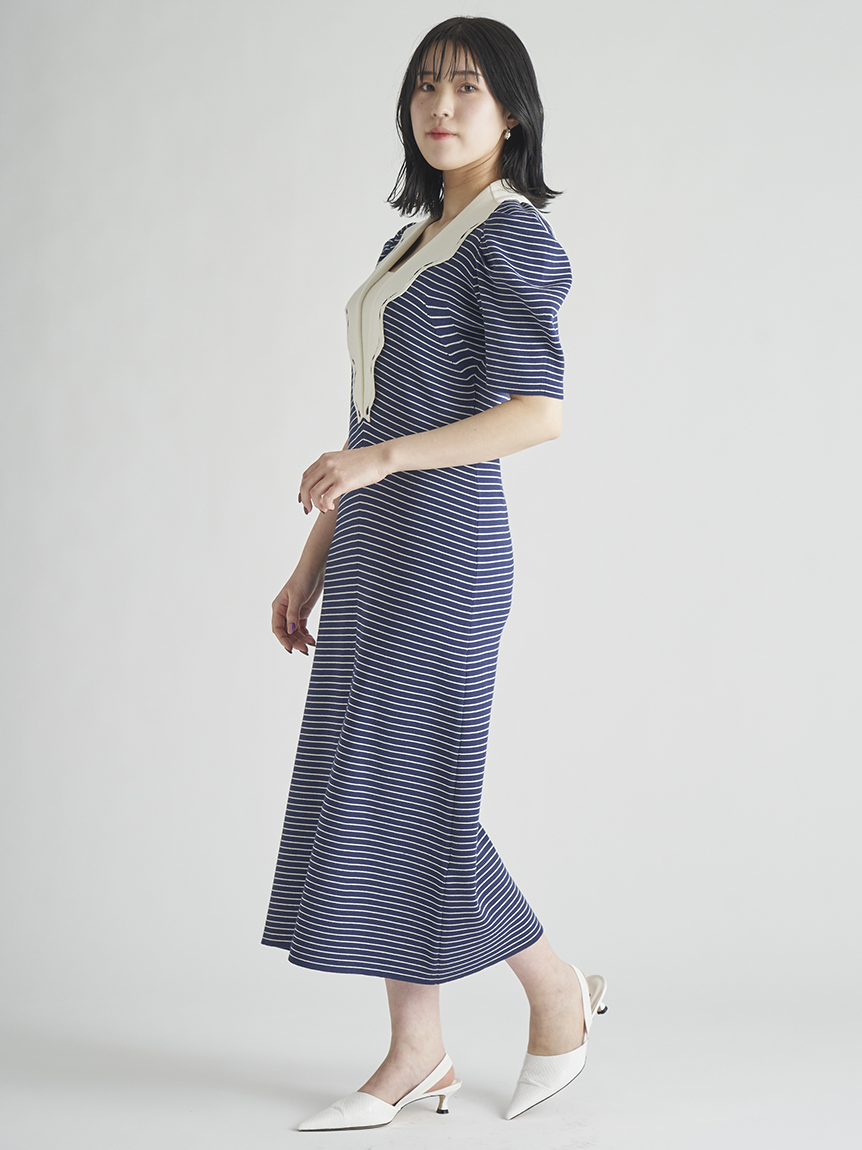 スカラップセーラーニットワンピース ニットワンピース Dress ドレス Celford セルフォード の通販サイト 公式