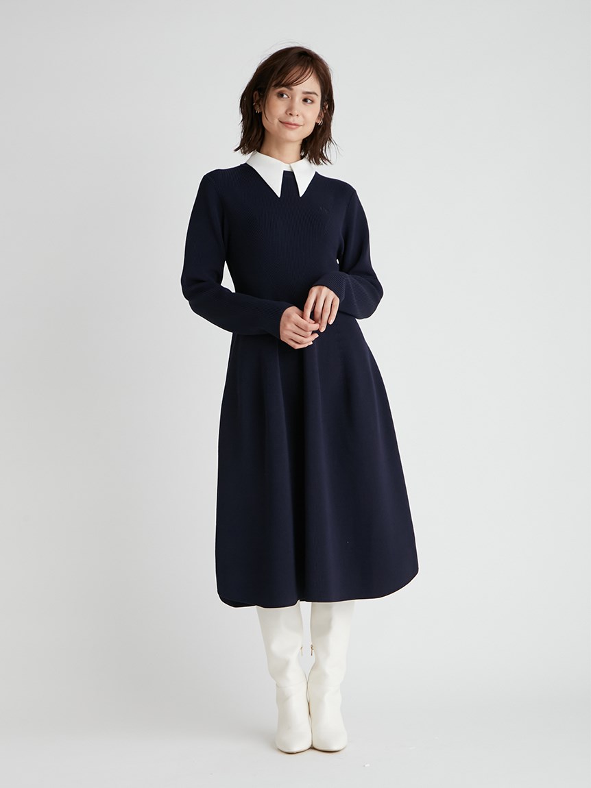 襟付きニットワンピース ニットワンピース Dress ドレス Celford セルフォード の通販サイト 公式