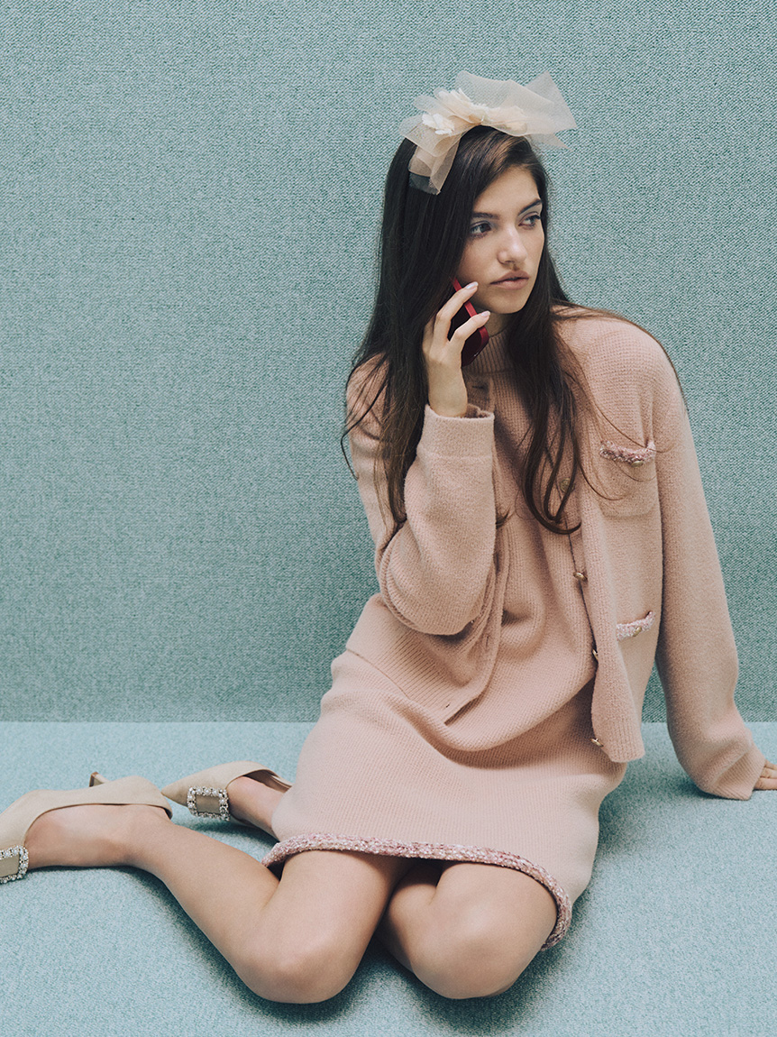 ミニニットワンピースセット(ニットワンピース)｜DRESS（ドレス 