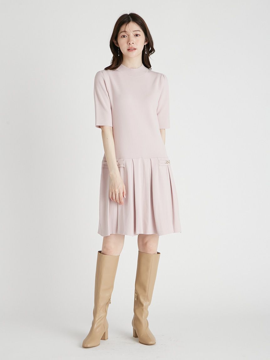 ★ゆりりさま専用★ セルフォード　ノースリーブニットワンピース ブルーグレー セルフォード ノースリーブ ワンピース ☆ゆりりさま専用☆ セル