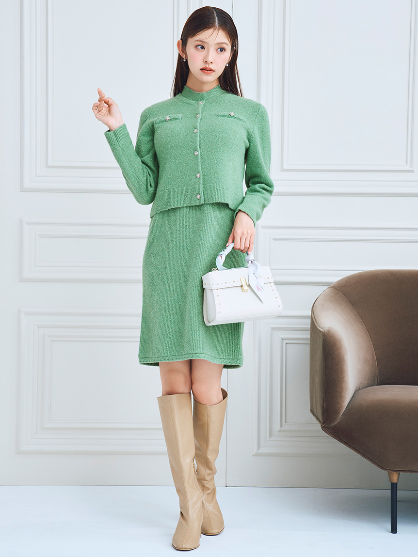 ★ゆりりさま専用★ セルフォード　ノースリーブニットワンピース ブルーグレー ニットワンピース｜CELFORD（セルフォード）の通販サイト【公式】