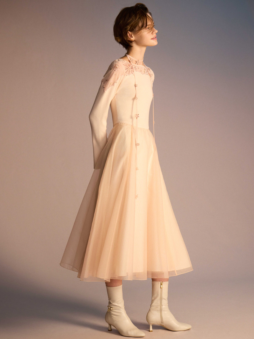 YUMI KATSURA for CELFORD】コラボスターリーニットドレス