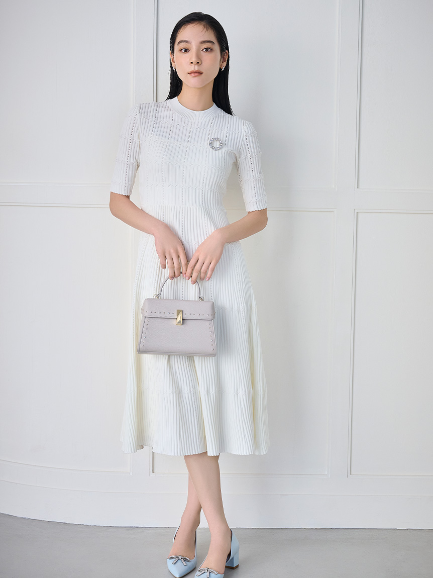 洗える】ディフォメーションワンピース(ニットワンピース)｜DRESS