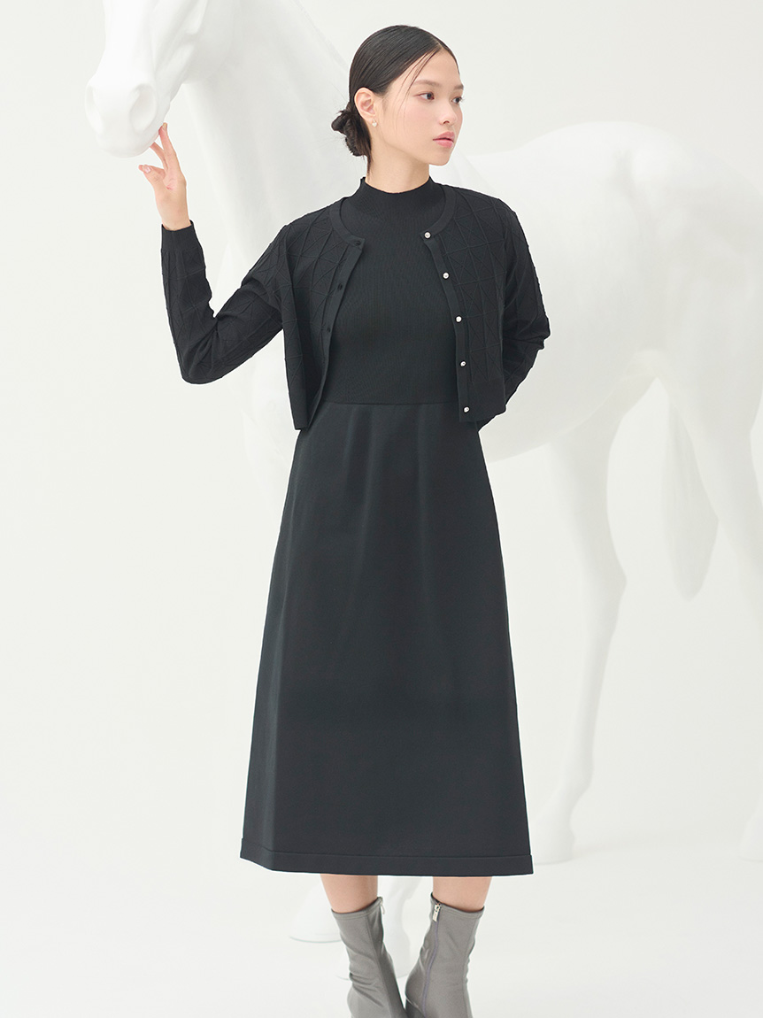 NEW YEAR'S SPECIAL ITEM】プレートパターンニットセットアップ(ニット