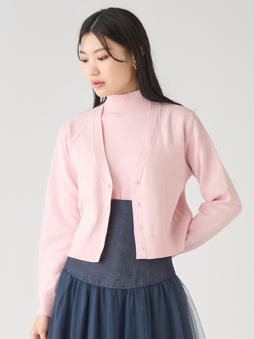 モノグラムアンサンブルニット(ニットプルオーバー)｜TOPS（トップス 