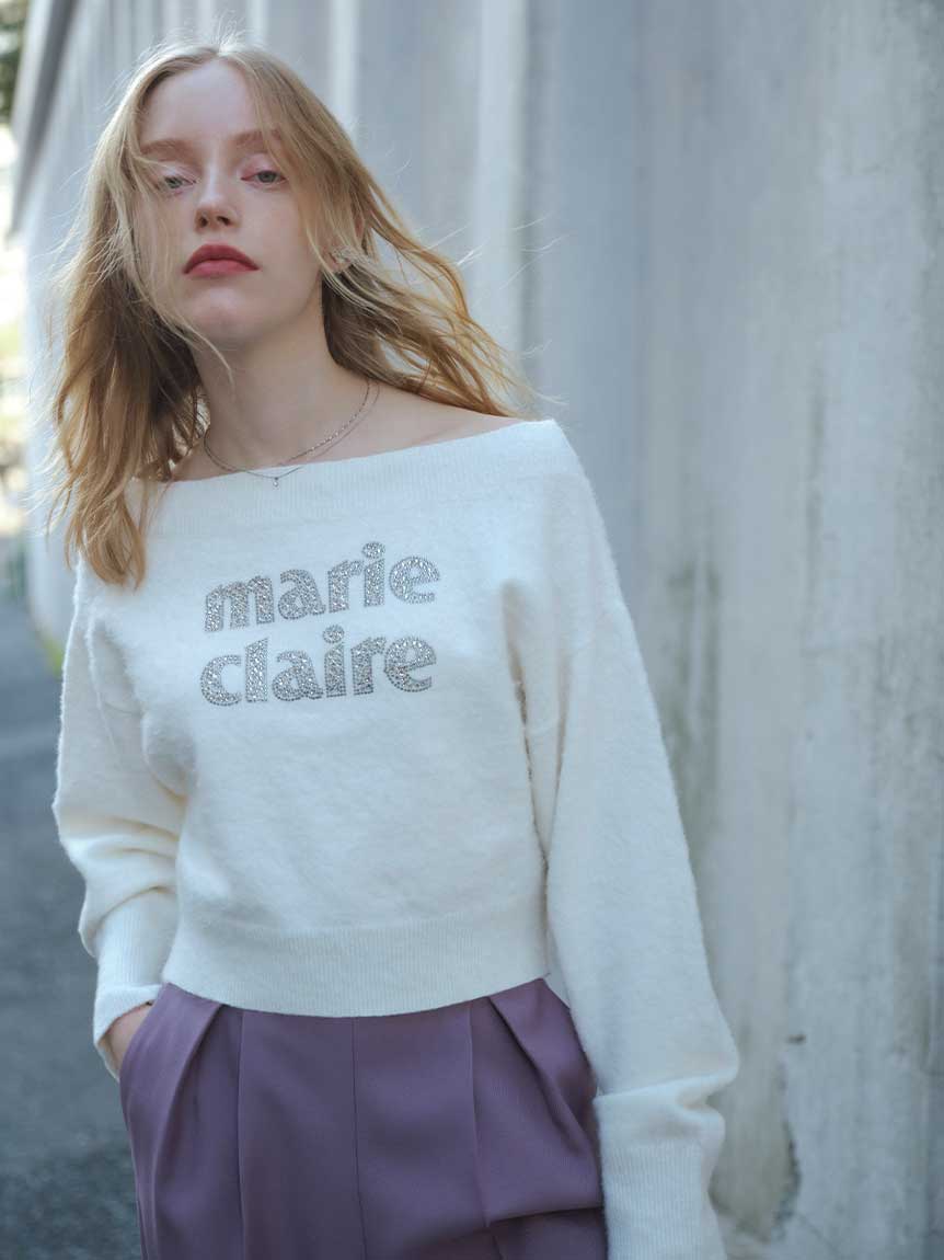 marieclaire×CELFORDCollaborationロゴニットプルオーバー(ニットプルオーバー)｜TOPS（トップス）｜CELFORD（セルフォード）の通販サイト  【公式】