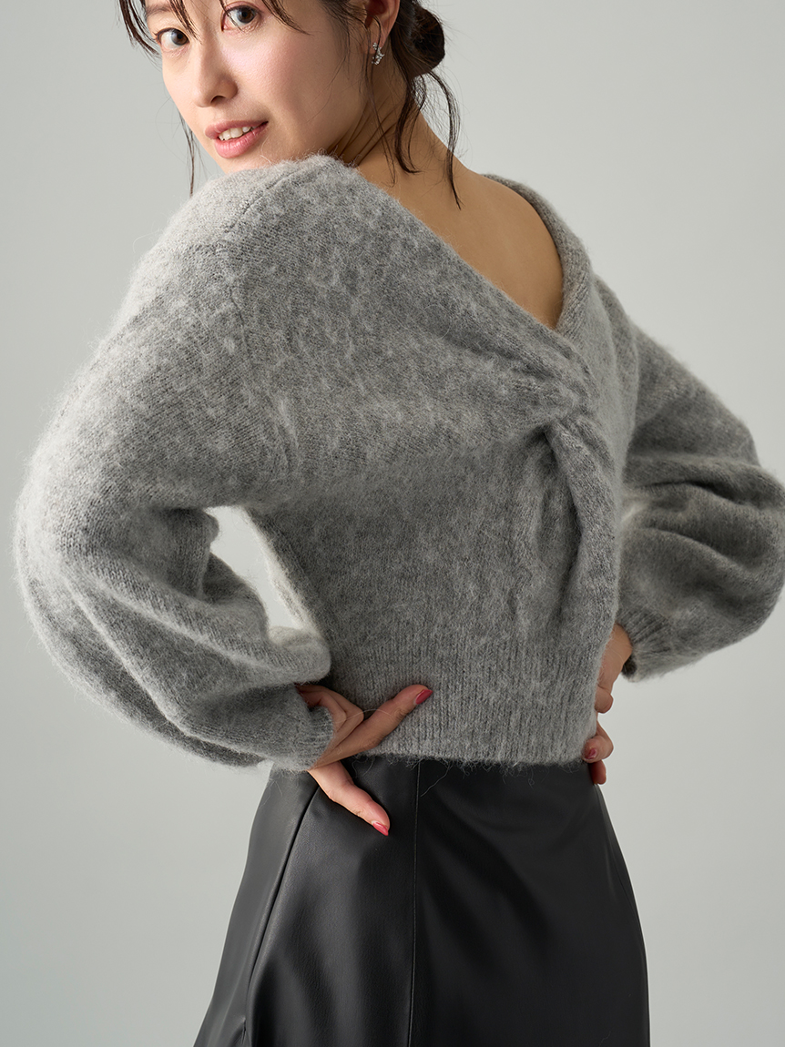 ツイストニットプル(ニットプルオーバー)｜TOPS（トップス