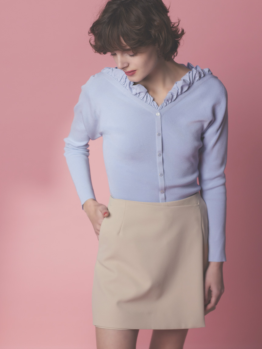 HANAE MORI×CELFORDコラボ】 ハートネックリブニットプル