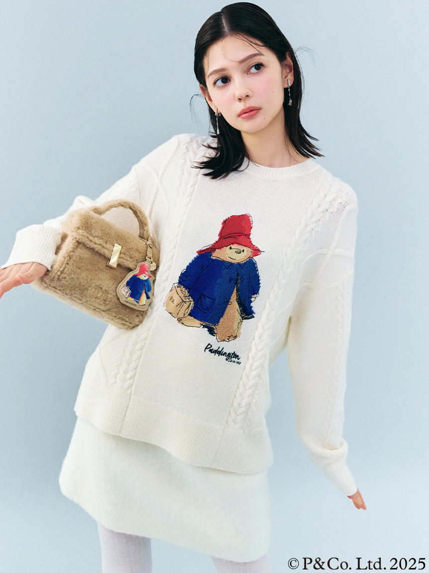 パディントン(TM)×CELFORD】ケーブルニットプルオーバー(ニットプル