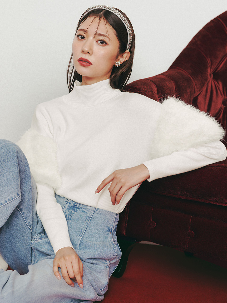 MASH BLACK FRIDAY限定】ファードッキングニットプルオーバー(ニット