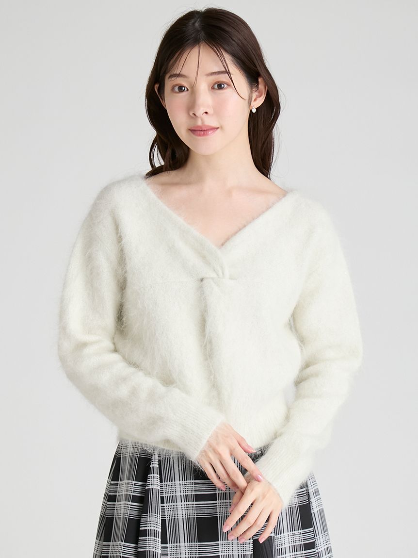 ツイストニットプルオーバー(ニットプルオーバー)｜TOPS（トップス