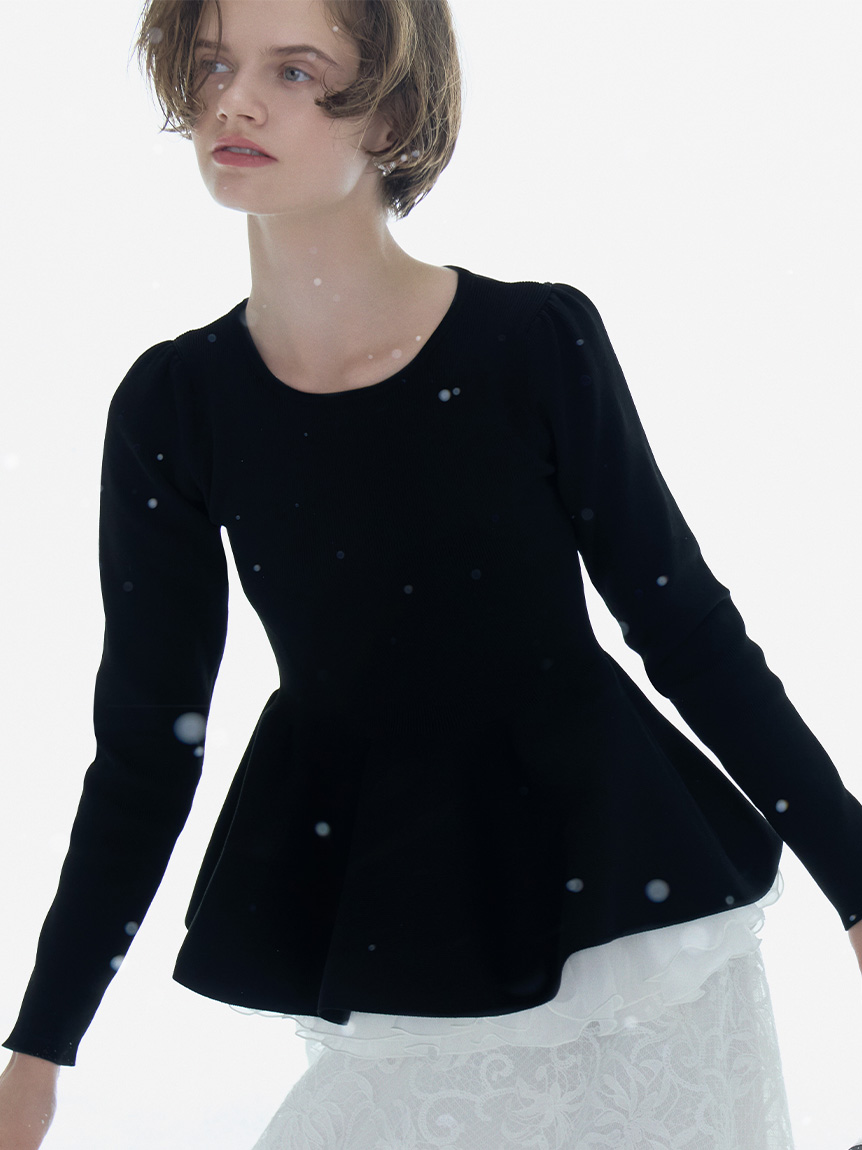 SNIDEL ドッキングペプラムプルオーバー SNIDEL（スナイデル）の「ドッキングペプラムプルオーバー