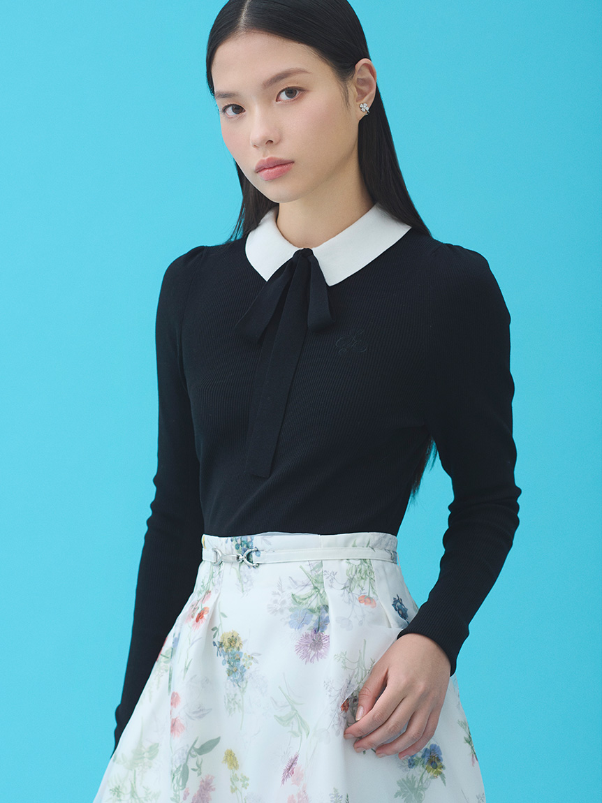 ☆即完売カラー☆CELFORD（セルフォード） ボウタイリボンニットプルオーバー 楽天市場】セルフォード CELFORD ボウタイリボンニットプルオーバー