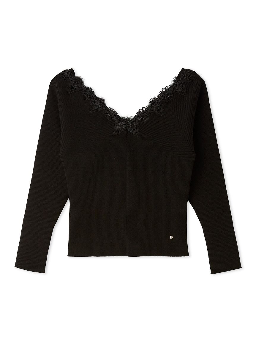 ハートレースニットプルオーバー(ニットプルオーバー)｜TOPS（トップス