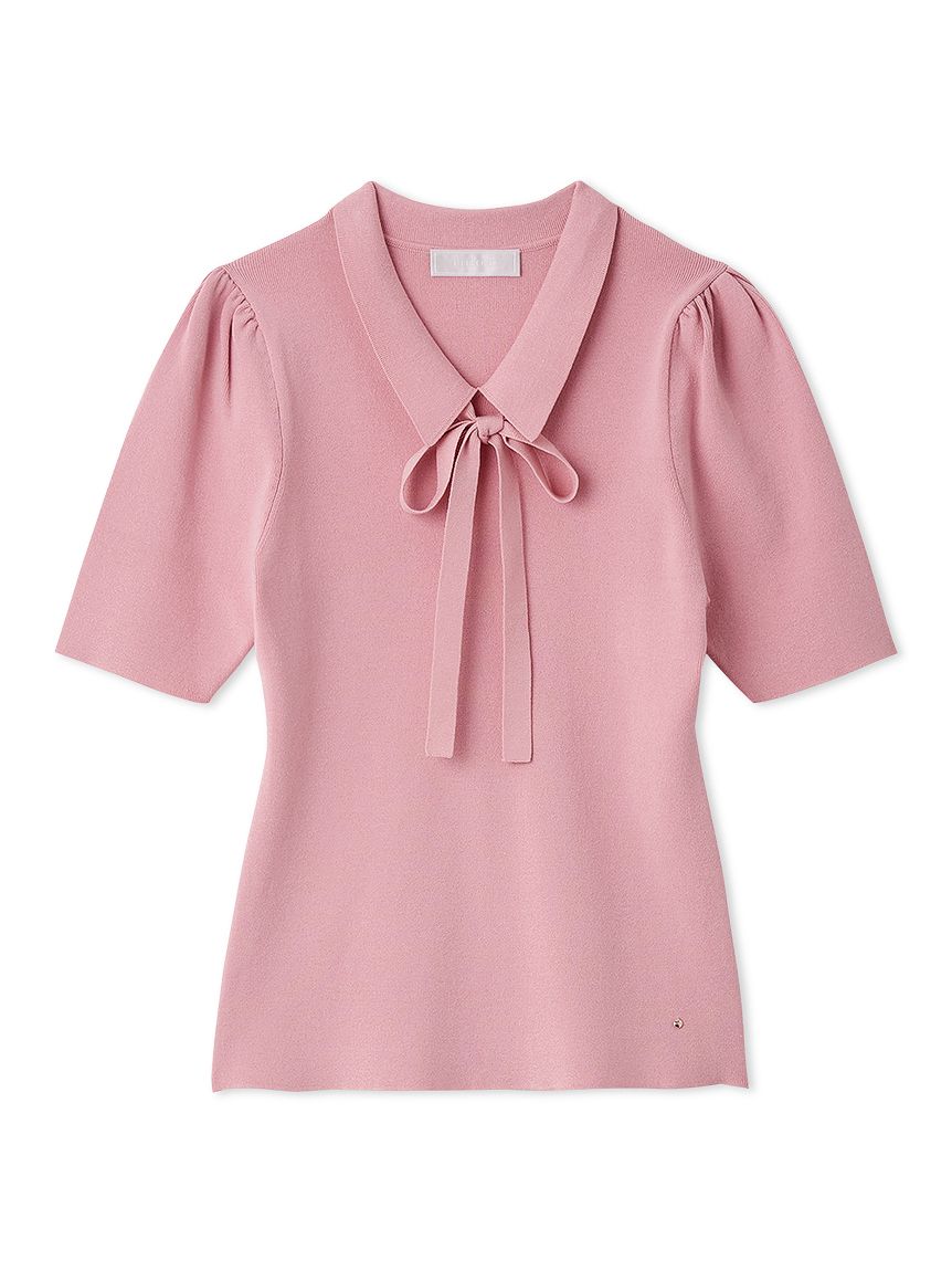 (新品)XS ディーゼル ブラウス 半袖 プルオーバー ボウダイ リボン ピンク トッコクローゼット tocco closet ボウタイりぼん半袖ブラウス