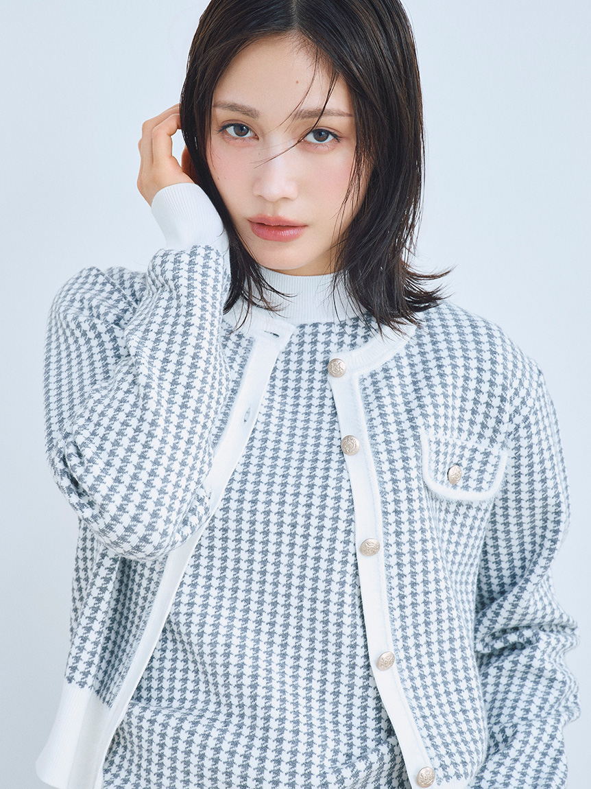「ポポンさん専用」CELFORD フリルトリムニットアンサンブル ファートリムニットアンサンブル(ニット・セーター)｜TOPS｜CELFORD