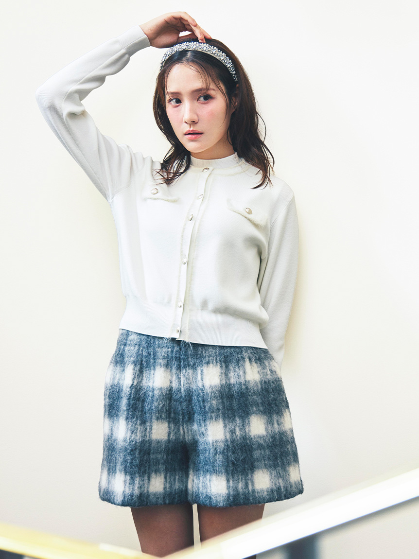 「ポポンさん専用」CELFORD フリルトリムニットアンサンブル ファートリムニットアンサンブル(ニット・セーター)｜TOPS｜CELFORD