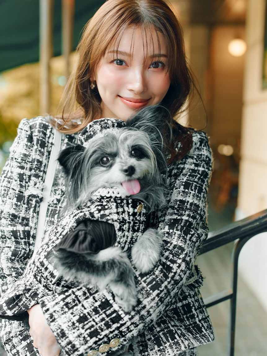 ペットアポルテ　ツイードワンピース 検/itdogs DOG&CAT】ツイードドッキングカットワンピース(ウェア)｜PET｜CELFORD