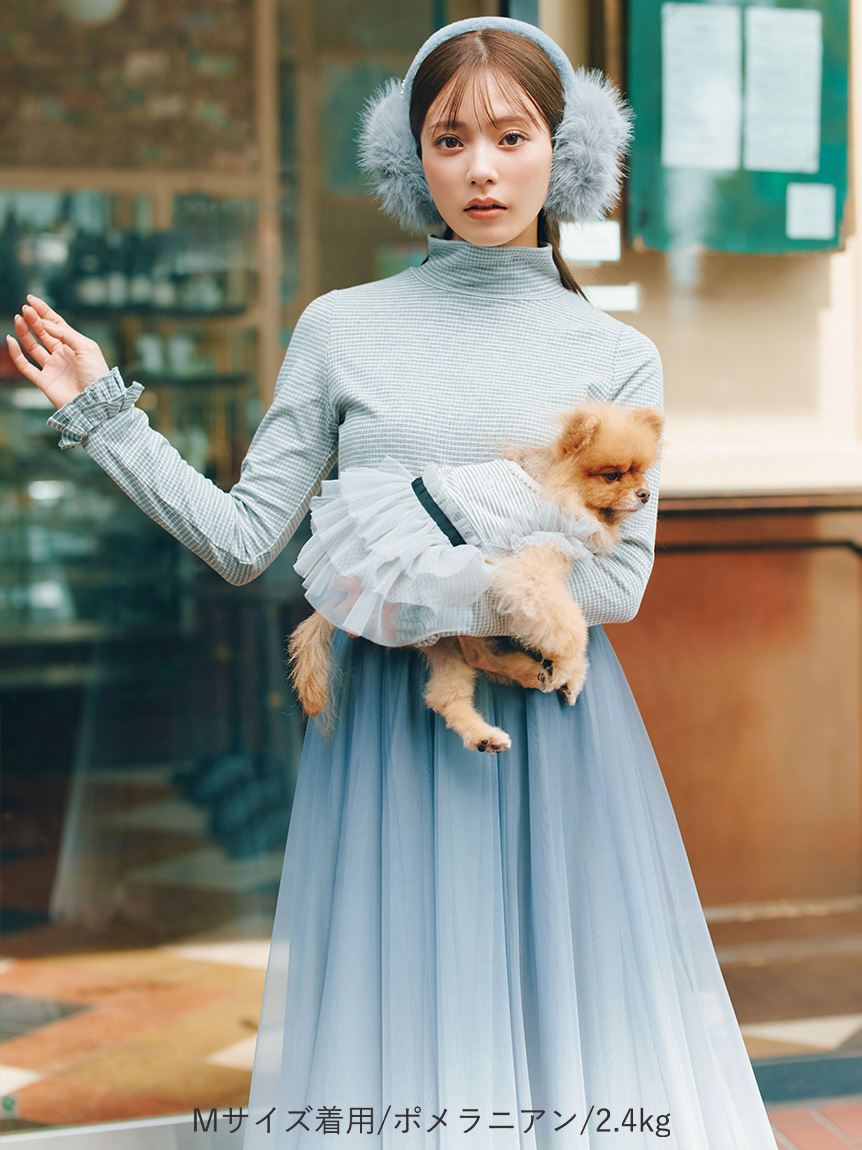 洗える】【DOG&CAT】チュールドッキングカットワンピース(ウェア)｜PET