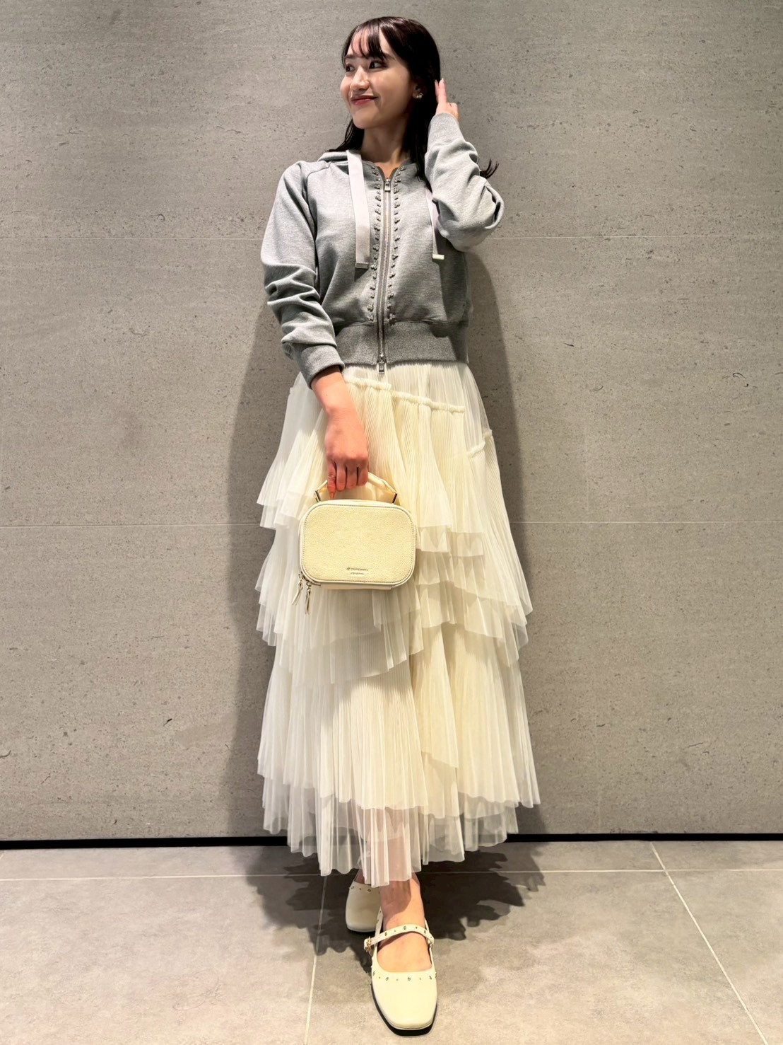UVカット】【洗える】フロントビシューフーディー(パーカー)｜TOPS