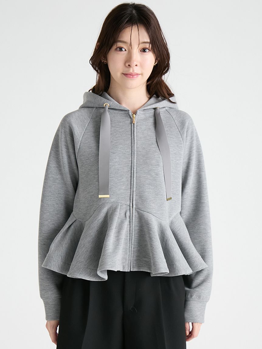 洗える】ペプラムデザインポンチパーカー(パーカー)｜TOPS｜CELFORD 